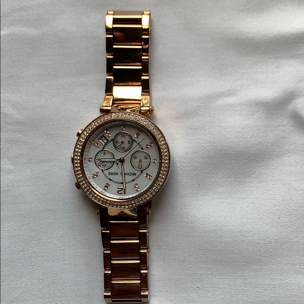 Michael Kors Parker Rose Gold-Tone Watch